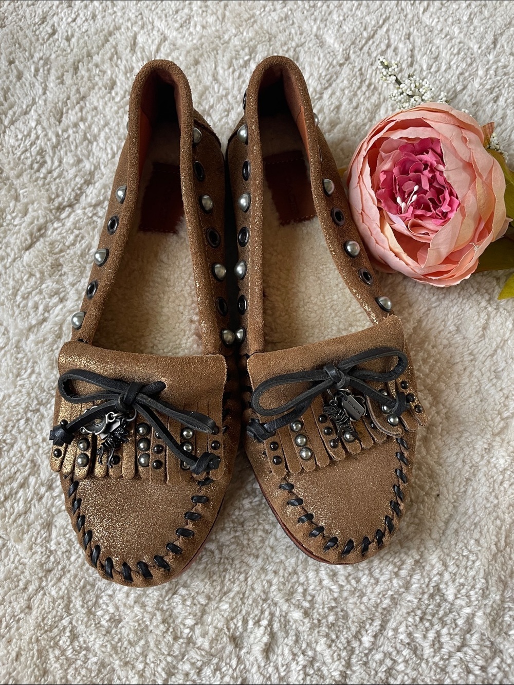 Coach Rexy Roccasins Slip On Loafers